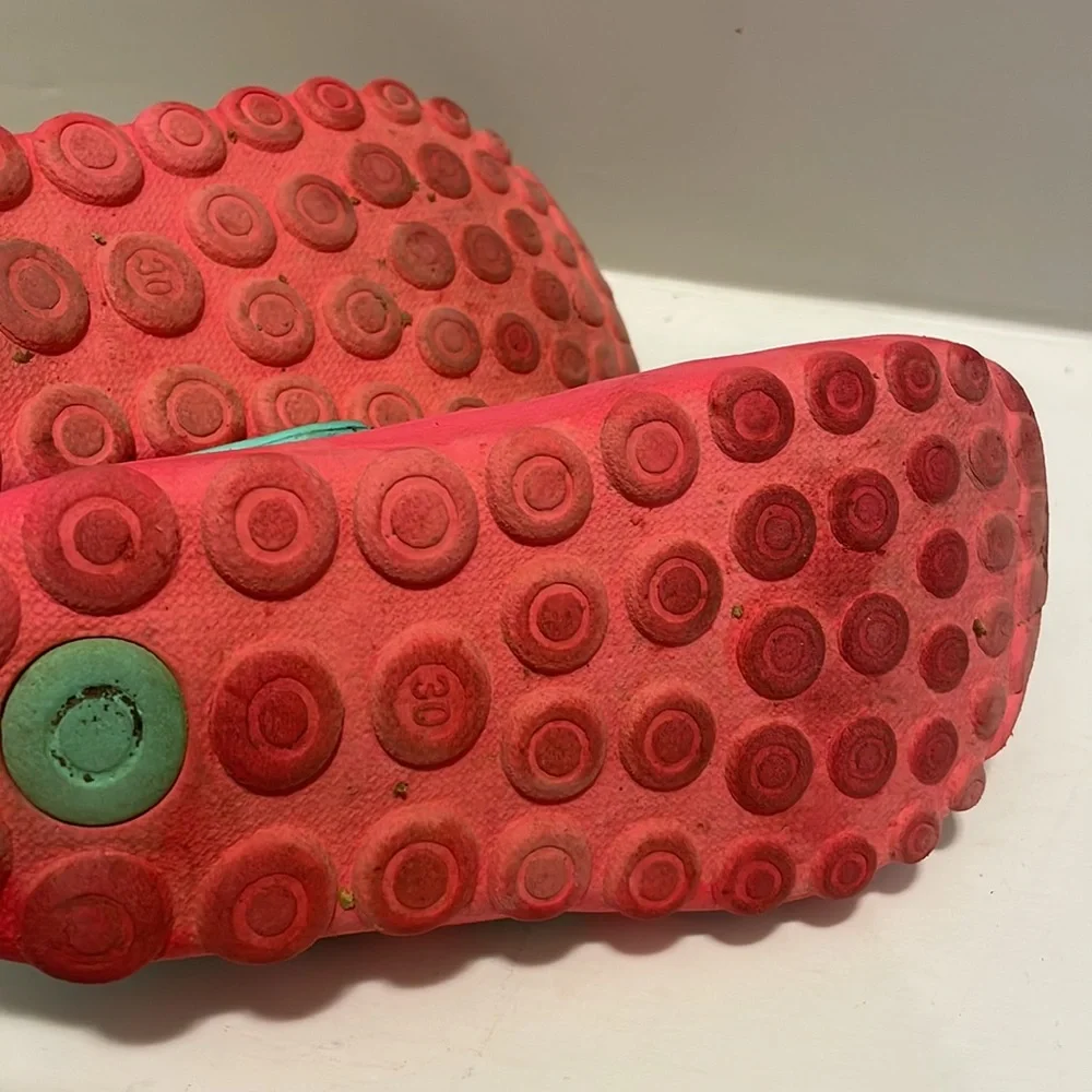Cute pink and green water shoes
